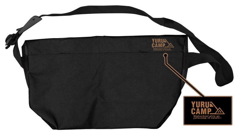 Yurucamp - Laid-Back Camp Logo Messenger Bag Black image 2