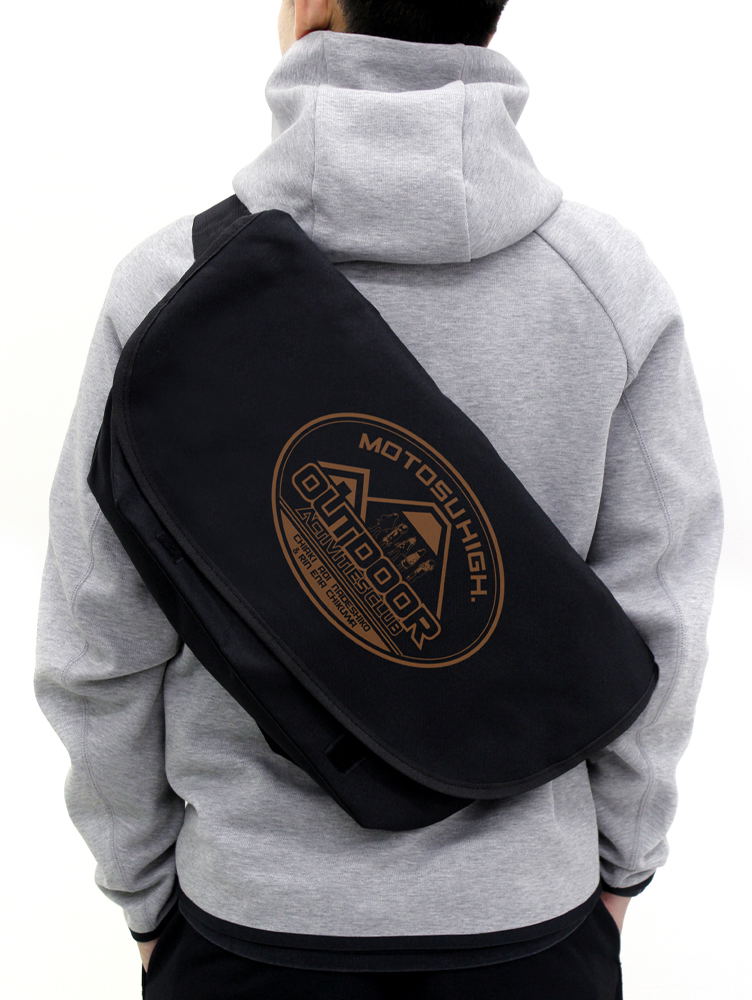 Yurucamp - Laid-Back Camp Logo Messenger Bag Black image 4