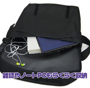 Yurucamp - Laid-Back Camp Logo Messenger Bag Black