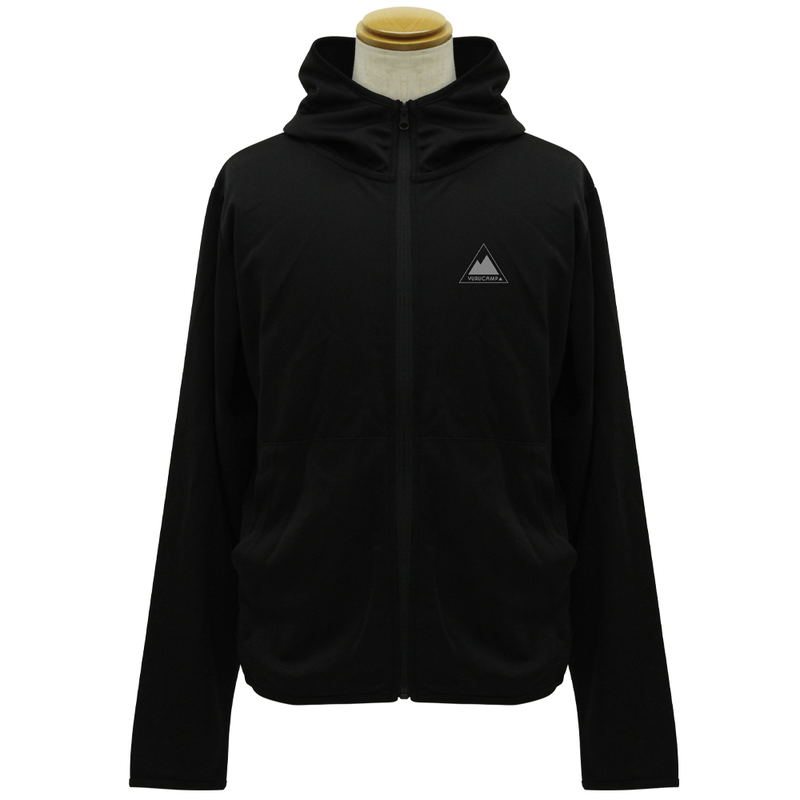 Yurucamp - Laid-Back Camp Logo Thin Dry Hoodie Black (XL Size) image 2