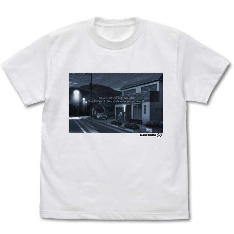 Yurucamp - Present From Nadeshiko T-shirt White (L Size) image 1