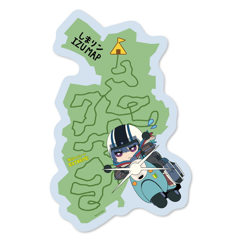 Yurucamp Season 2 - Shima Rin Izu Map Mouse Pad image 1