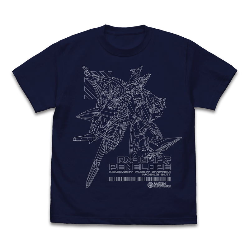 Mobile Suit Gundam: Hathaway's Flash - Penelope T-shirt Navy Blue (M Size) image 1