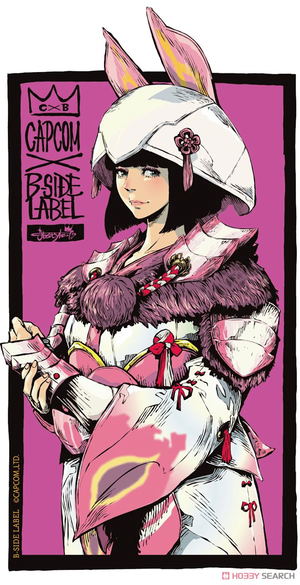 Capcom x B-Side Label Sticker Capcom Girl Mizutsune_