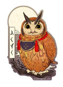 Capcom x B-Side Label Sticker Monster Hunter Cohoot Ukiyo-e image 1