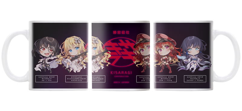Combatants Will Be Dispatched! - Secret Society Kisaragi Astaroth & Belial & Lilith & Alice Full Color Mug image 1
