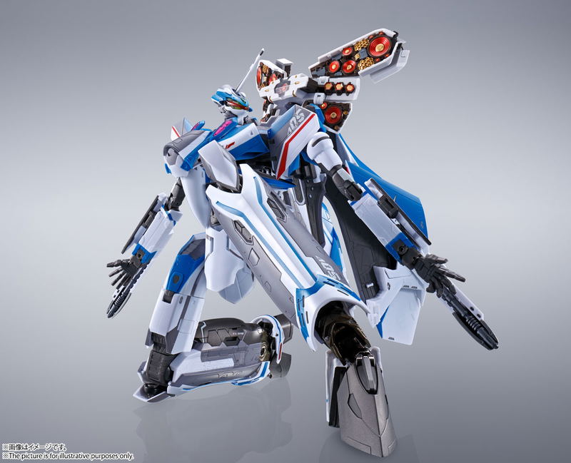 DX Chogokin Macross Delta Movie Absolute Live!!!!!!: VF-31J Siegfried (Hayate Immelmann Custom) Field Projection Unit Equipped image 3