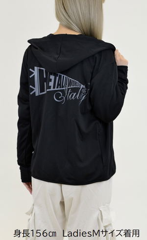 Hetalia World Stars - Italy Ladies Thin Dry Hoodie Black (L Size)_