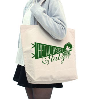 Hetalia World Stars - Italy Large Tote Bag Natural_