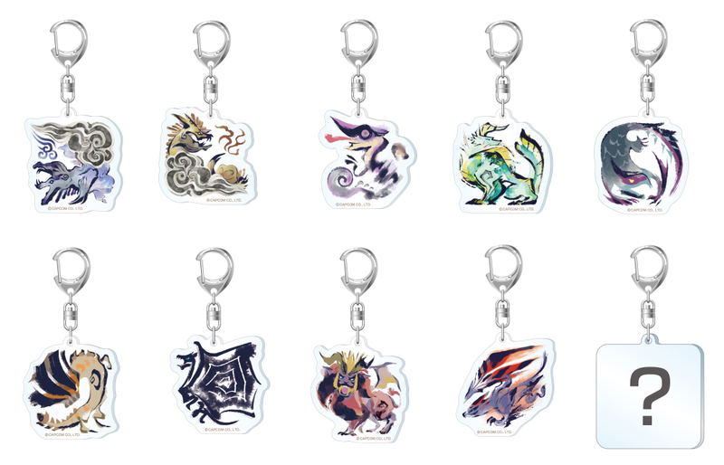 Monster Hunter Rise Monster Icon Acrylic Mascot Collection Vol. 3 (Set of 10 pieces) image 1