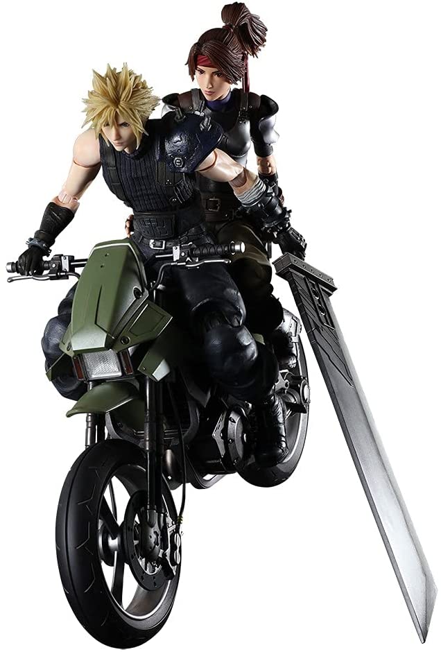 Final Fantasy VII Remake Play Arts Kai: Jessie & Cloud & Bike Set