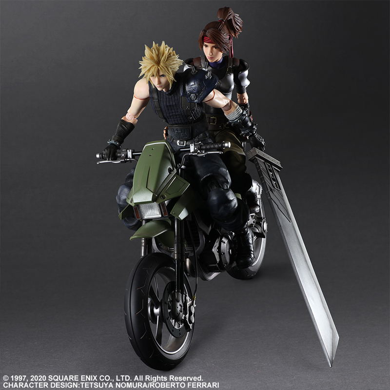 Final Fantasy VII Remake Play Arts Kai: Jessie & Cloud & Bike Set image 2