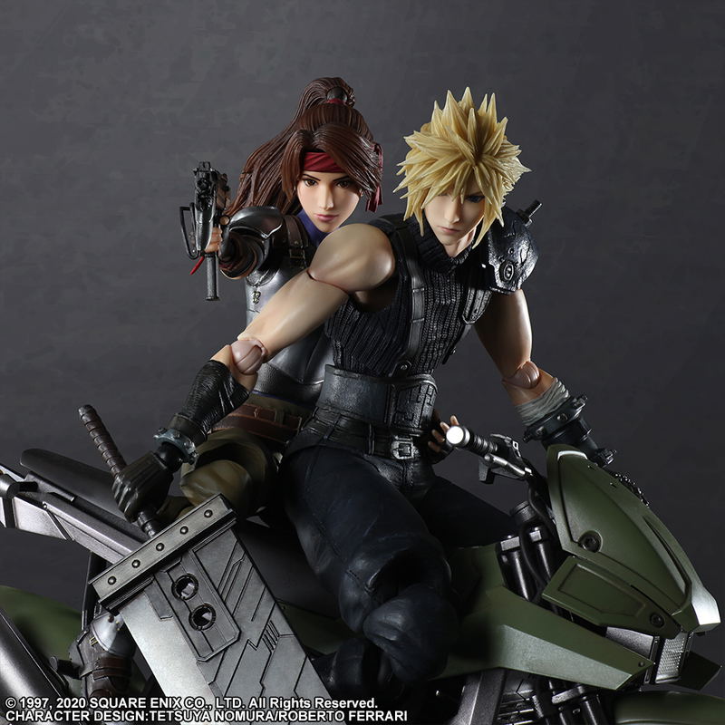 Final Fantasy VII Remake Play Arts Kai: Jessie & Cloud & Bike Set image 4