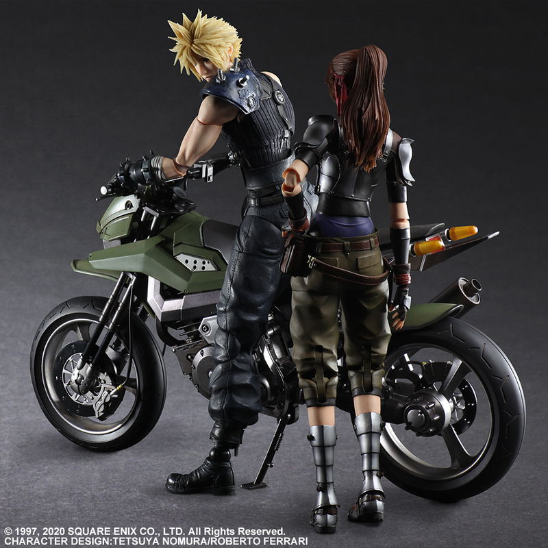 Final Fantasy VII Remake Play Arts Kai: Jessie & Cloud & Bike Set image 5