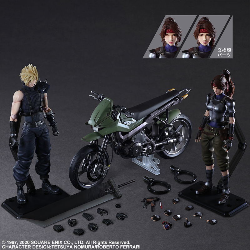 Final Fantasy VII Remake Play Arts Kai: Jessie & Cloud & Bike Set image 8