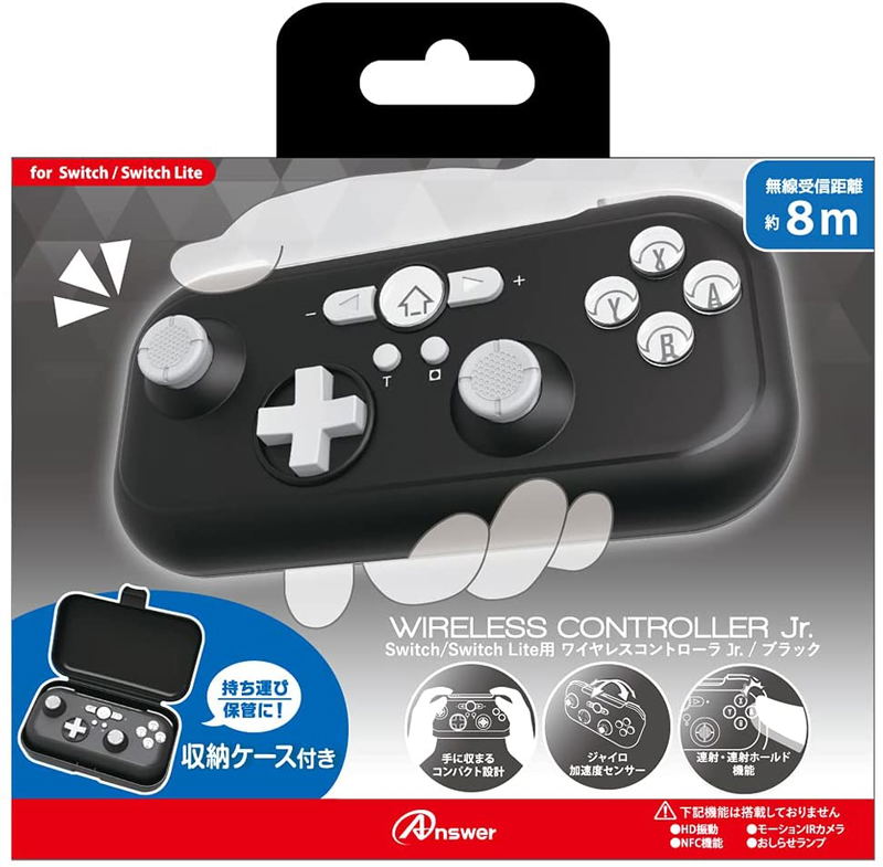 Wireless Controller Jr. for Nintendo Switch (Black) image 1
