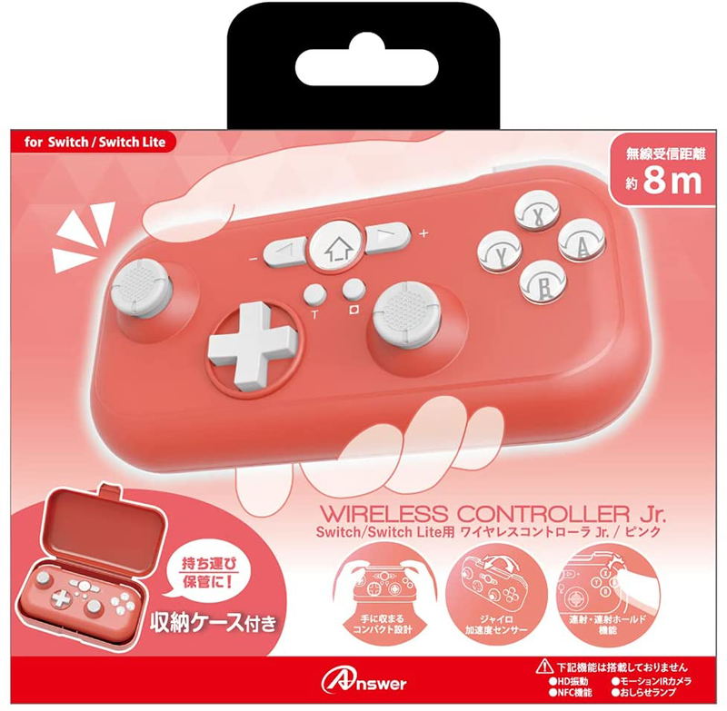 Wireless Controller Jr. for Nintendo Switch (Pink) image 1