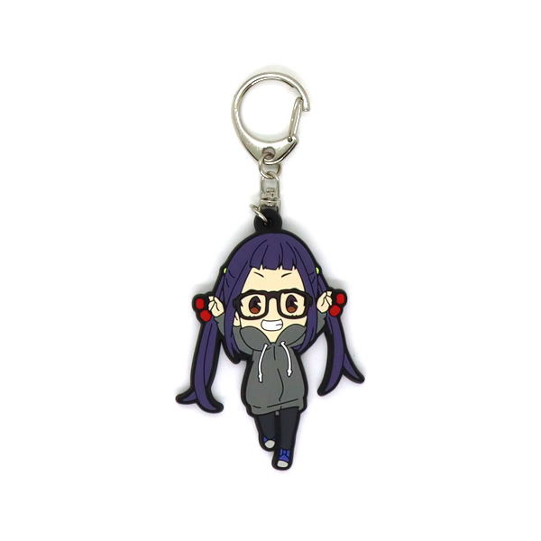 Yurucamp SD Rubber Keychain: Ogaki Chiaki image 1