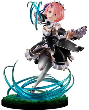 KD Colle Re:Zero - Starting Life in Another World 1/7 Scale Pre-Painted Figure: Ram Battle with Roswaal Ver._