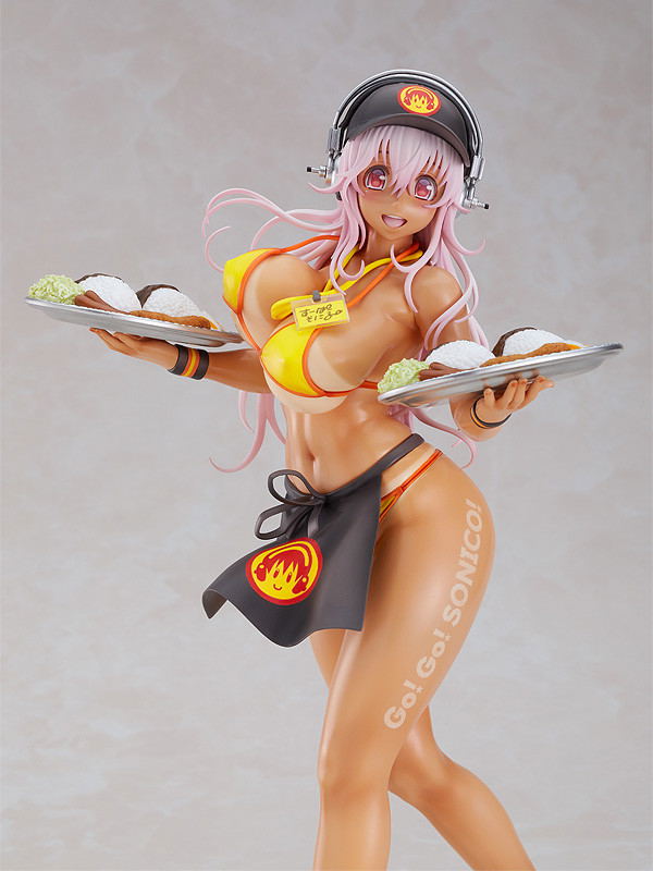 SoniAni Super Sonico The Animation 1/6 Scale Pre-Painted Figure: Super Sonico Bikini Waitress Ver. image 8