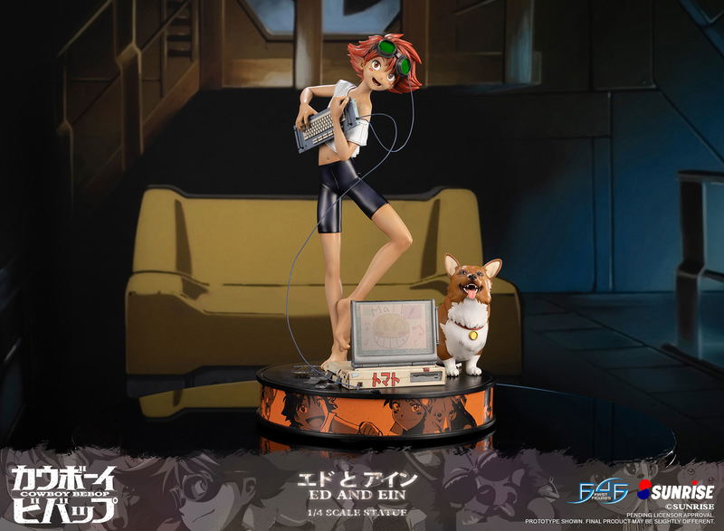 Cowboy Bebop Resin Painted Statue: Ed and Ein [Standard Edition] image 10
