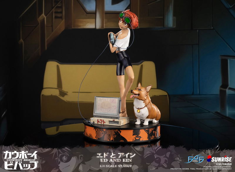 Cowboy Bebop Resin Painted Statue: Ed and Ein [Standard Edition] image 11