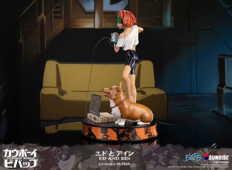 Cowboy Bebop Resin Painted Statue: Ed and Ein [Standard Edition] image 12