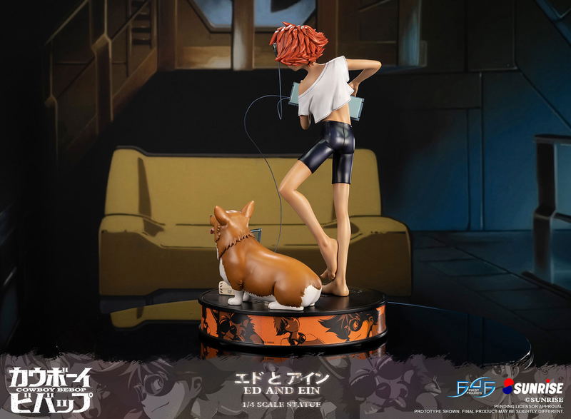 Cowboy Bebop Resin Painted Statue: Ed and Ein [Standard Edition] image 13