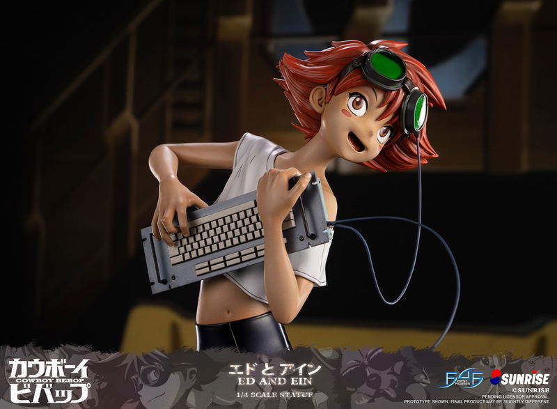 Cowboy Bebop Resin Painted Statue: Ed and Ein [Standard Edition] image 19
