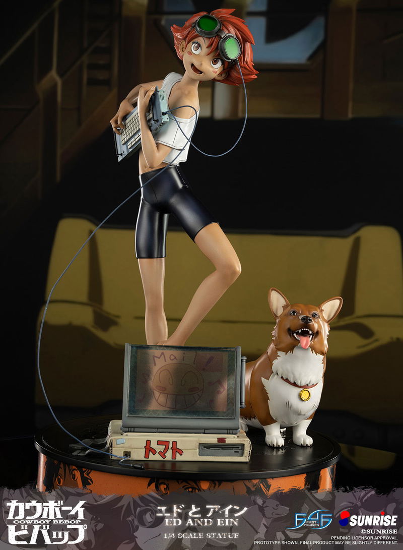 Cowboy Bebop Resin Painted Statue: Ed and Ein [Standard Edition] image 30