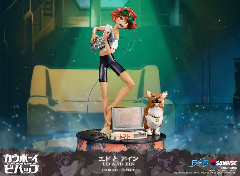 Cowboy Bebop Resin Painted Statue: Ed and Ein [Standard Edition] image 9