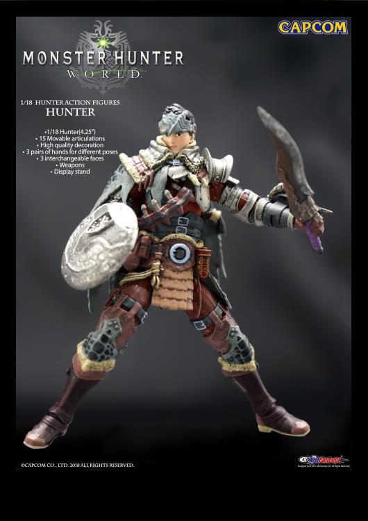 Monster Hunter World 1/18 Scale Action Figure: Hunter image 1