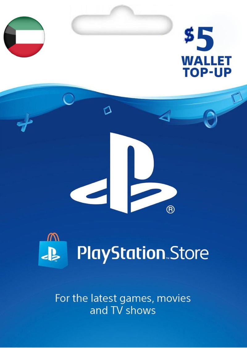PSN Card 5 USD | Playstation Network Kuwait <span class="ext ext_digital">digital</span> image 1