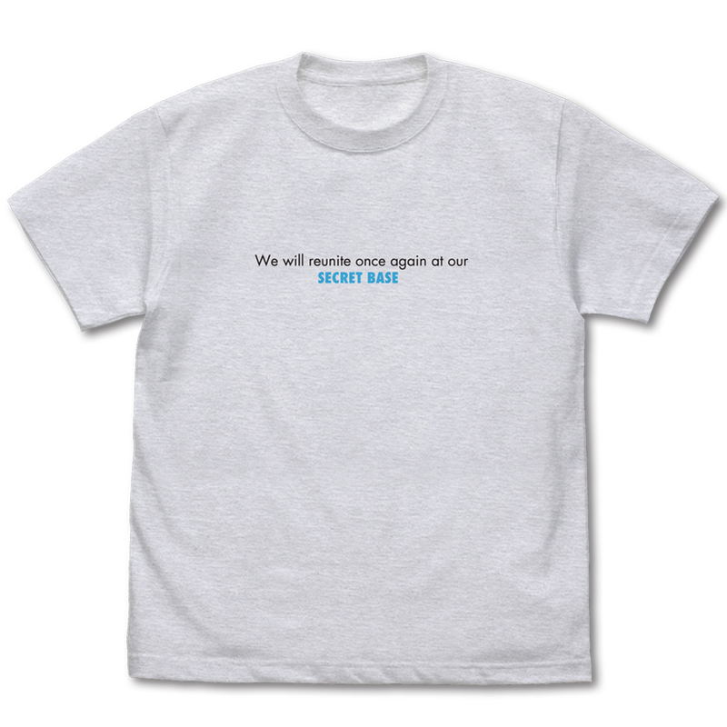 AnoHana: We Still Don't Know the Name of the Flower We Saw That Day - Message T-shirt Ash (L Size) image 1