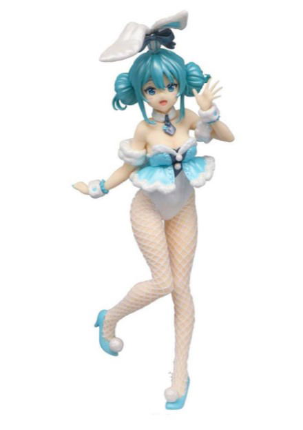 BiCute Bunnies Vocaloid Hatsune Miku Pre-Painted Figure: Hatsune Miku White Rabbit Pearl Color Ver. image 1