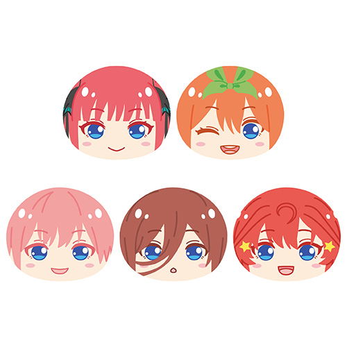 The Quintessential Quintuplets Season 2 Omanjuu Niginigi Key Chain (Set of 5 pieces) image 1