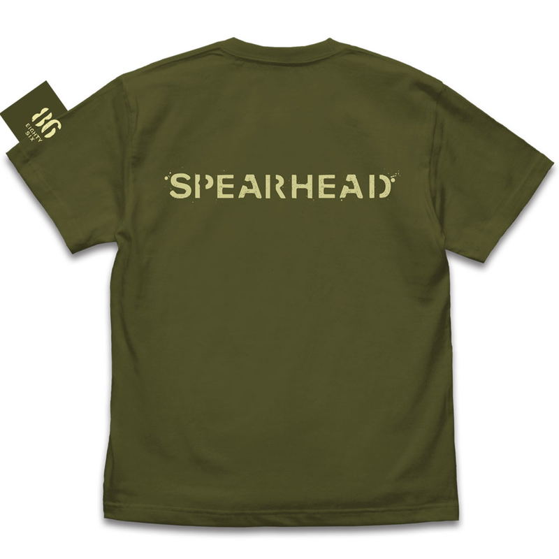 86 -Eighty Six- Spearhead Squadron T-shirt Moss (S Size) image 2