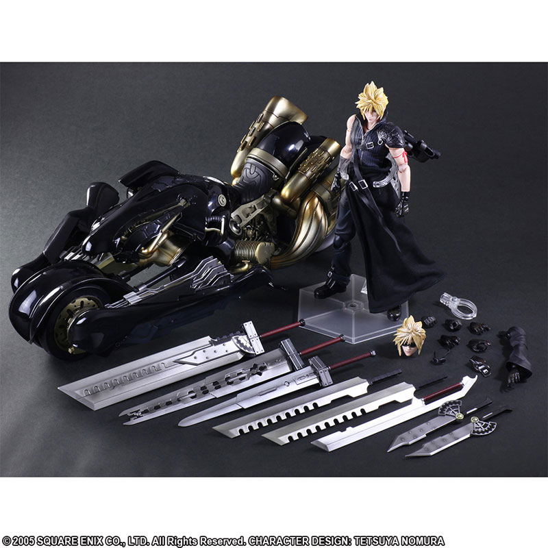 FF VII ADVENT CHILDREN PLAY ARTS クラウド Square Enix Final Fantasy Advent Children Cloud & Fenrir Play Arts