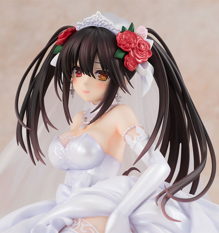 KD Colle Date A Live 1/7 Scale Pre-Painted Figure: Light Novel Edition Kurumi Tokisaki Wedding Dress Ver. image 6
