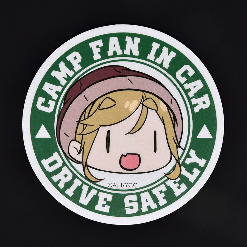 Yurucamp: 12 Aoi Christmas Camp Reflector Magnet Sticker image 1