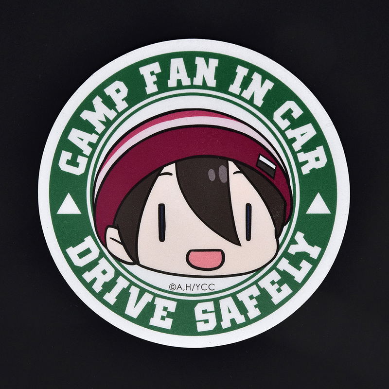 Yurucamp: 13 Saitou Christmas Camp Reflector Magnet Sticker image 1