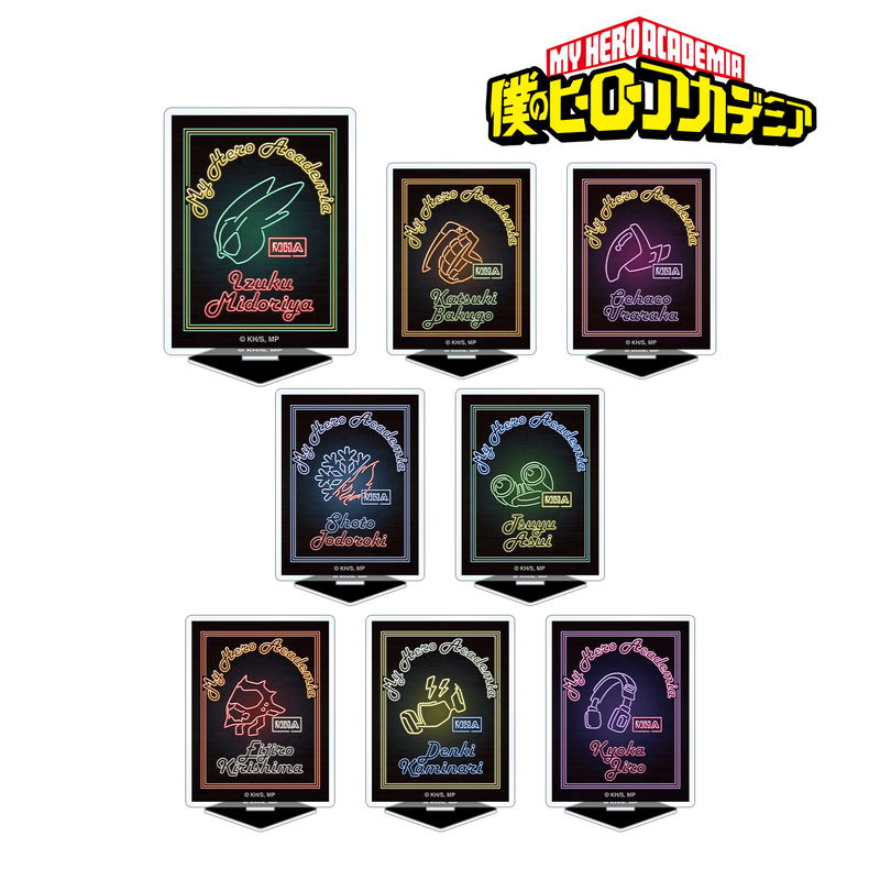 My Hero Academia Trading Ani-Neon Acrylic Stand (Set of 8 pieces) image 1