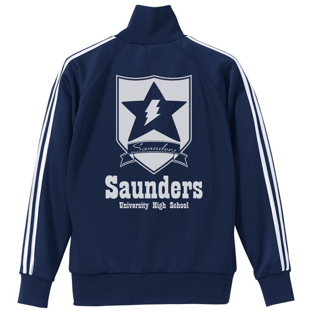 Girls und Panzer Final Chapter - Saunders University High School Jersey Navy x White (M Size)