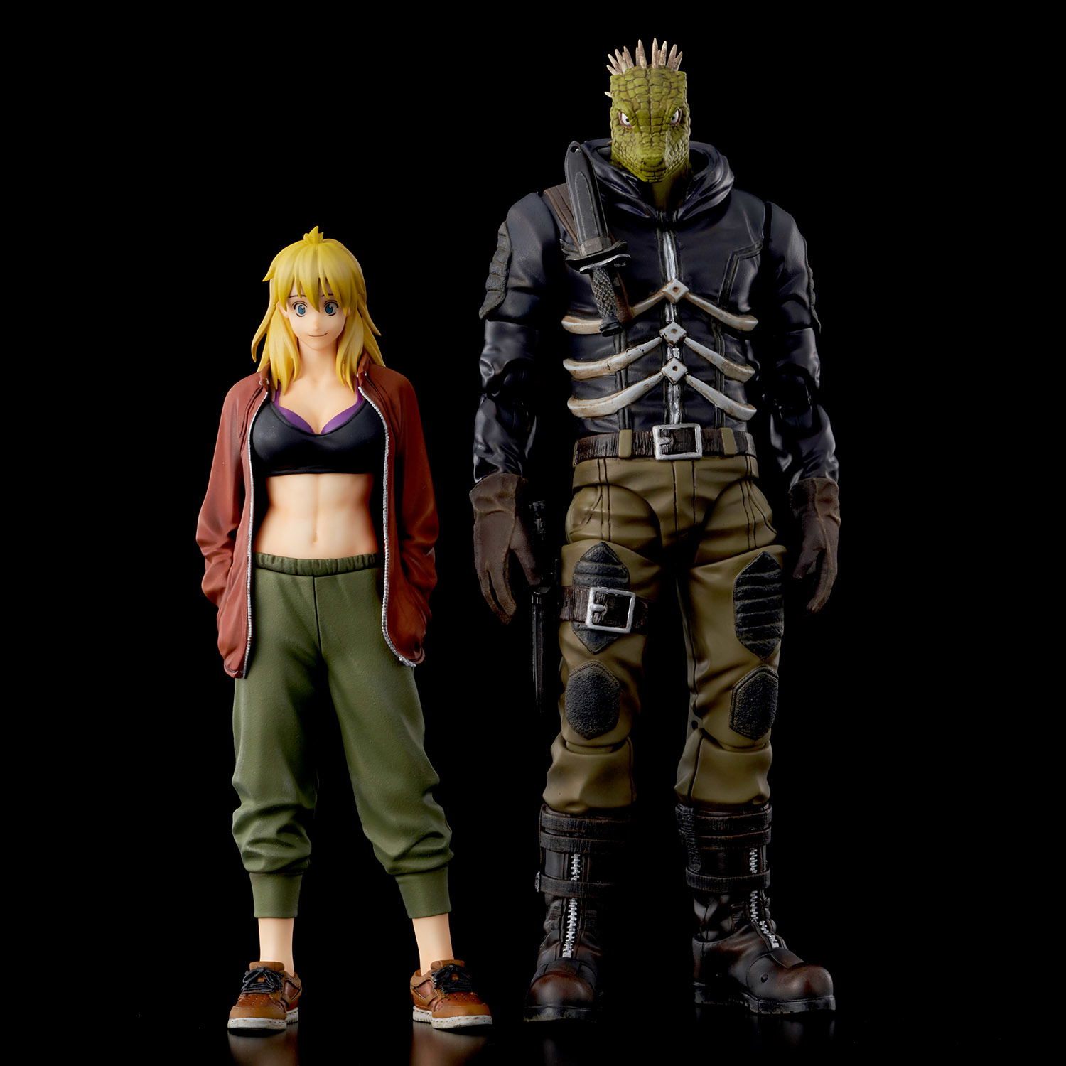 Dorohedoro 1/12 Scale Pre-Painted Action Figure: Caiman & Nikaido