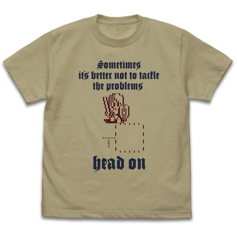 Nihon Falcom - Half-character Shift T-shirt Sand Khaki (S Size) image 1