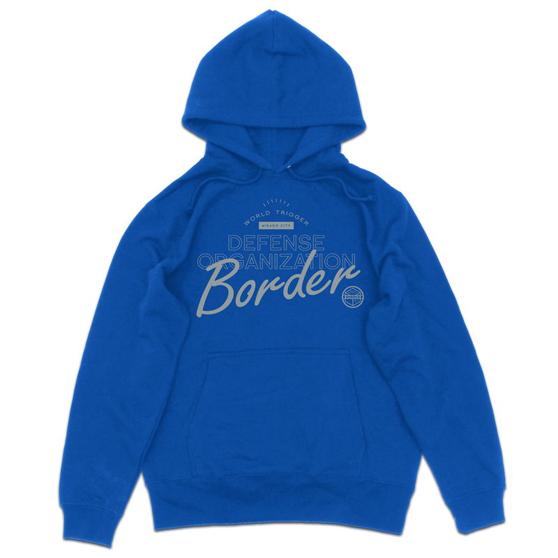 World Trigger: Border Defense Agency - Border Pullover Hoodie Royal Blue (L Size) image 1
