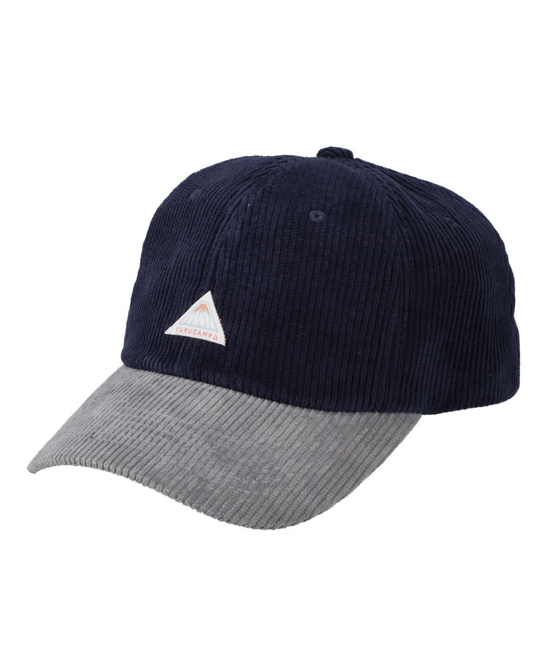 Yuru Camp - Corduroy 6P Cap 03 Navy / Gray image 1