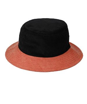 Yuru Camp - Corduroy Bucket Hat 23 Black / Orange
