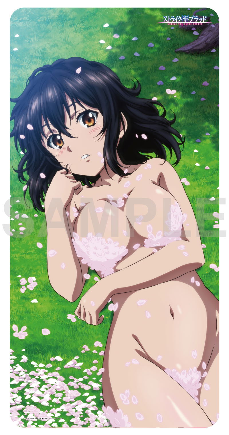 Rubber Play Mat Collection Strike the Blood IV Himeragi Yukina Cherry Blossom Petals Ver. image 1
