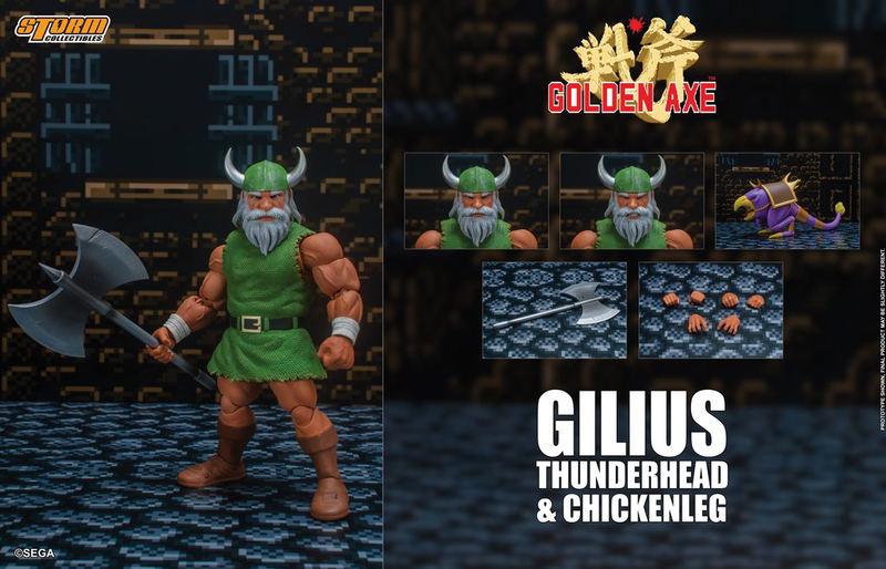 Golden Axe 1/12 Scale Pre-Painted Action Figure: Gilius Thunderhead & Chickenleg image 17